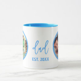 Mug Fête des Pères | Photo de papa moderne tendance