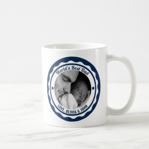 Mug Fête des pères photo du meilleur papa du monde