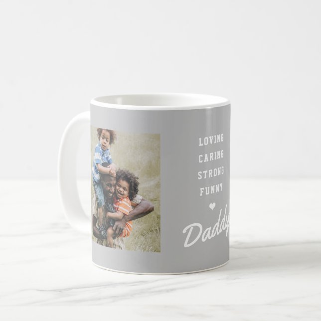 Mug Fête des pères photo Grey Daddy (Devant gauche)