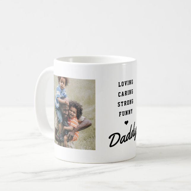 Mug Fête des pères photo papa (Devant gauche)