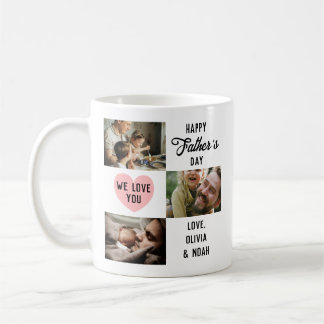 Mug Fête des pères simple Happy Custom 3 Photo