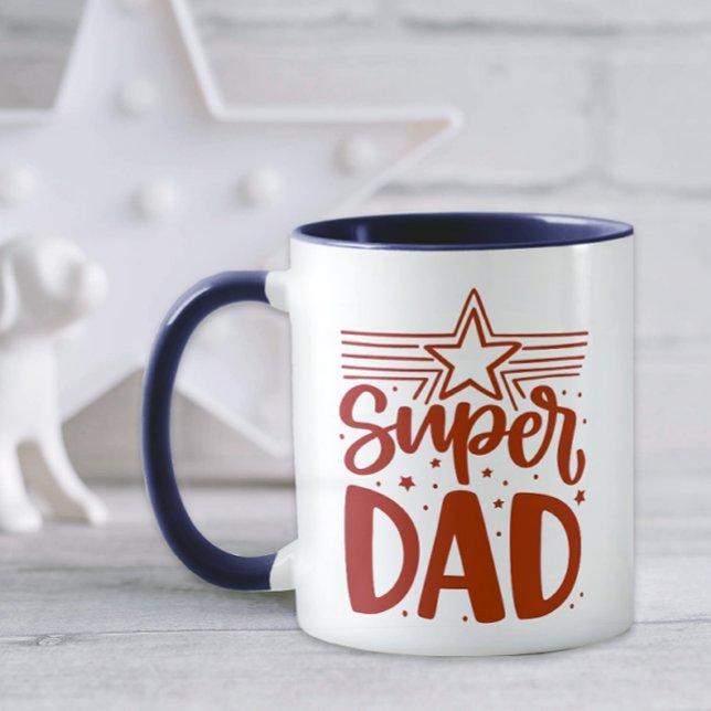 Mug Fête des pères Super Papa (Super Dad Coffee Mug)