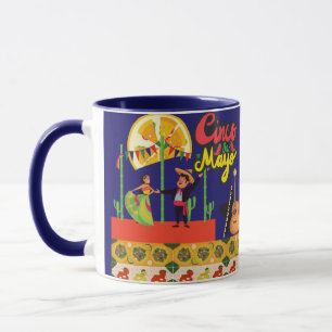 Mug Fête Desert Bloom Fiesta bleu marine