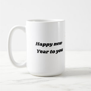 Mug Fête du Nouvel An avec des verres de champagne