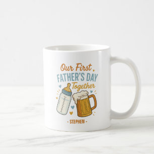 Mug Fête du Premier Père ensemble - Bière et Bouteille