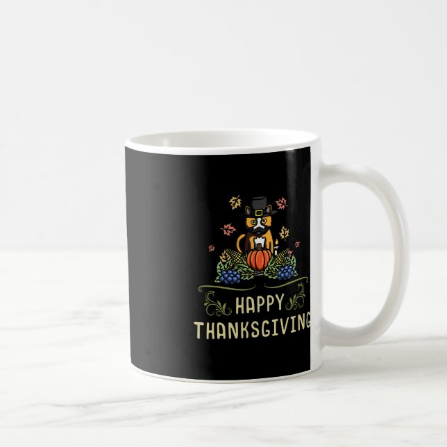 Mug Fête du propriétaire de chats de bon thanksgiving  (Droite)
