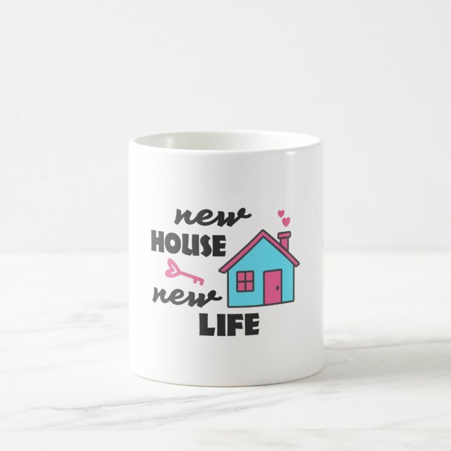 Mug Fête du réchauffement de la maison Nouvelle maison (Centre)