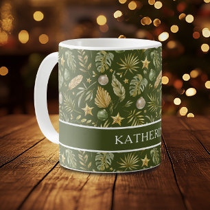 Mug Fête tropicale Nom de Noël
