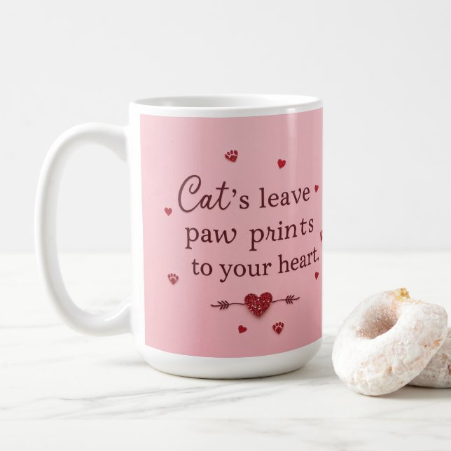 Mug Fêter l'Amoureux des chats de la fête des mères (Avec donut)