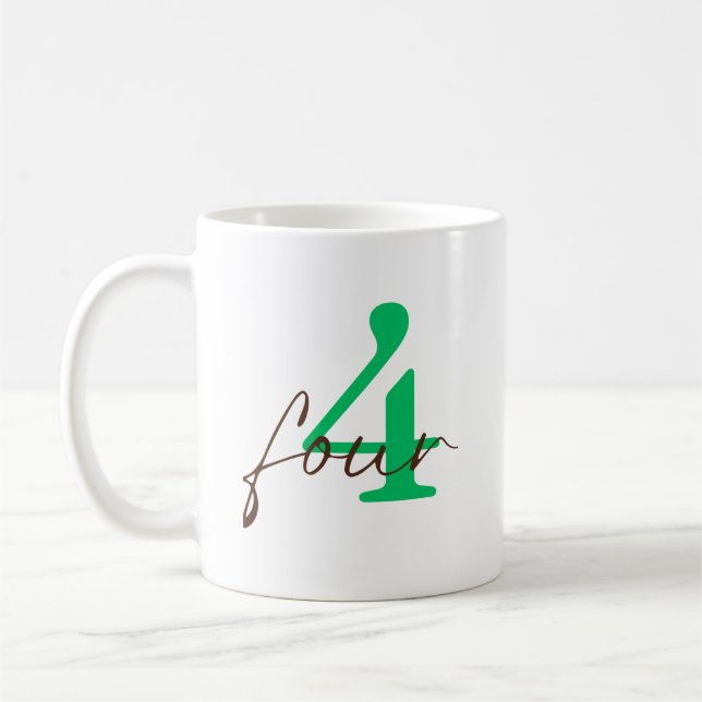 Mug Fêter ma quatrième année (Gauche)