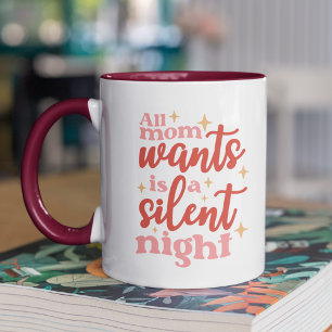 Mug Fêtes de Noël amusantes et mignonnes Mère de nuit 