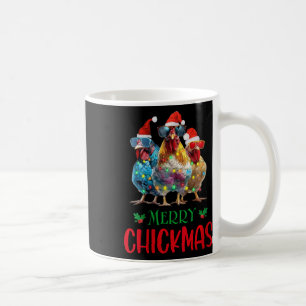 Mug Fêtes Joyeux Chickmas Ornement Éclairage Poulet fe