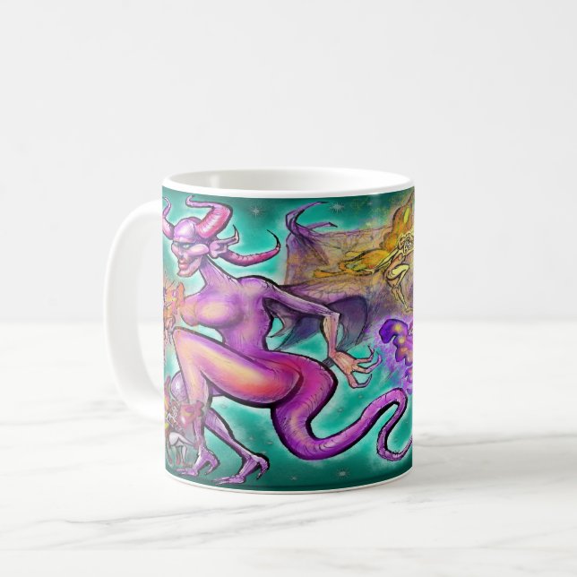 Mug Feu clair foncé (Devant gauche)