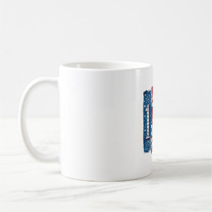 Mug Feu d'artifice patriotique vintage 1776 Vector Des