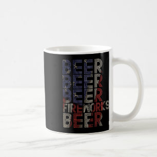 Mug Feu de bière Retro 4 juillet Parade de fête Dragon