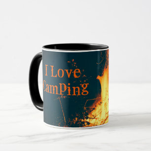 Mug Feu de camp personnalisé Amour Camping