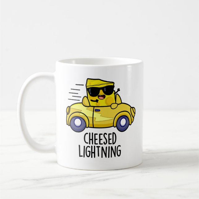 Mug Feu de Fromage Funny Pun de fromage (Gauche)