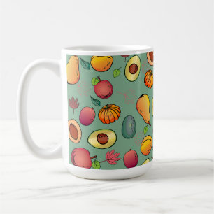 Mug Feuillage Citrouille de fruits coloré d'automne