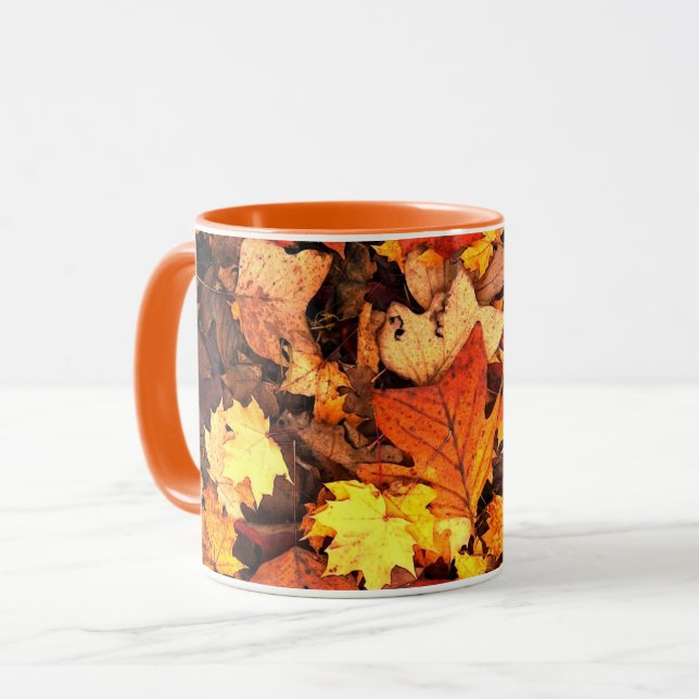 Mug Feuillage d'automne, les couleurs d'automne, (Devant gauche)