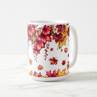 Mug Feuillage d'érable d'automne – Tapisserie de style