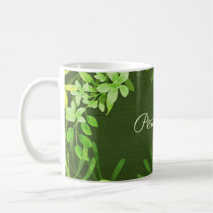 Mug Feuillage Feuille vert Personnaliser