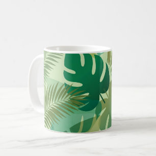 Mug Feuillage Tropical Feuilles Vertes Aériennes