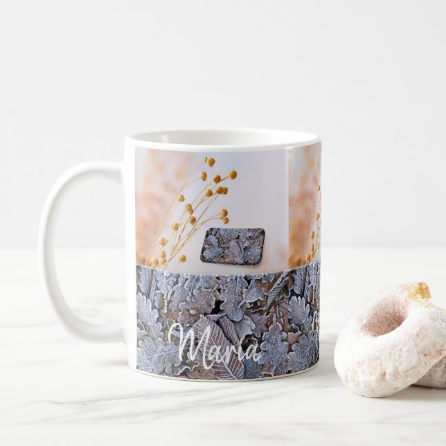 Mug feuille (Avec donut)