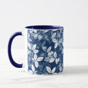 Mug Feuille bleue Cyanotype Impression