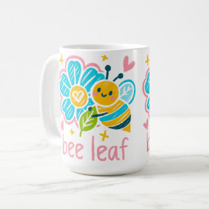 Mug Feuille d'abeille mignonne Inspirante pour pratiqu