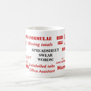 Mug Feuille De Calcul Jouer Des Mots Drôle De Plaisan