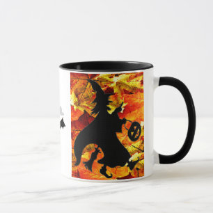 Mug Feuille de sorcière et d'automne de Halloween