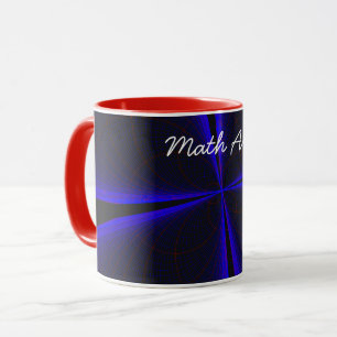 Mug Feuille de trèfle bleu Math géométrique Art Café M
