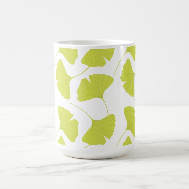 Mug Feuille de vert de biloba de Ginko de Ginkgo (Centre)