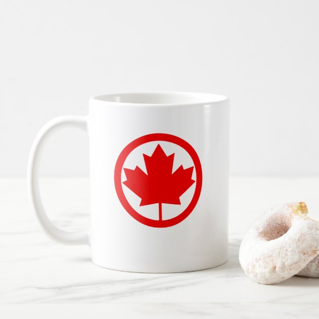Mug Feuille d'érable du Canada (Avec donut)