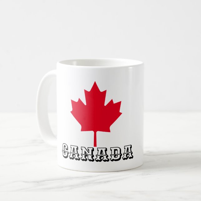 MUG FEUILLE MAPLE DU CANADA - FÊTE DU CANADA (Devant gauche)