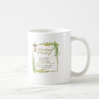 Mug Feuilles botaniquesBautizo Bautismo Nom du baptême