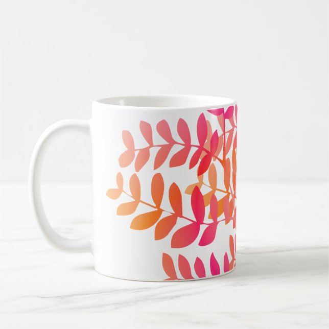 Mug Feuilles couchers de soleil (Gauche)