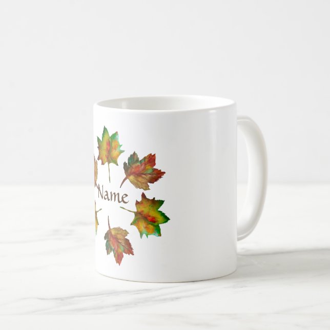 Mug Feuilles d'automne (Devant droit)