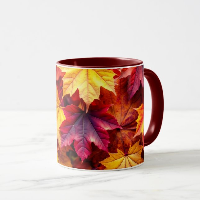 Mug "Feuilles d'automne" (Devant droit)