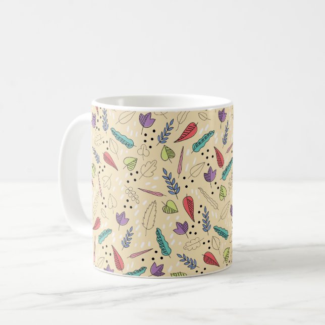 Mug Feuilles d'automne colorées Medley (Devant gauche)