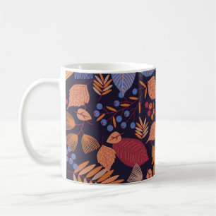 Mug Feuilles D'Automne, Illustration De Champignons Vi