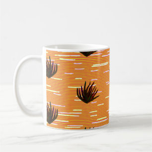 Mug Feuilles de couleur, plante exotique sans couture