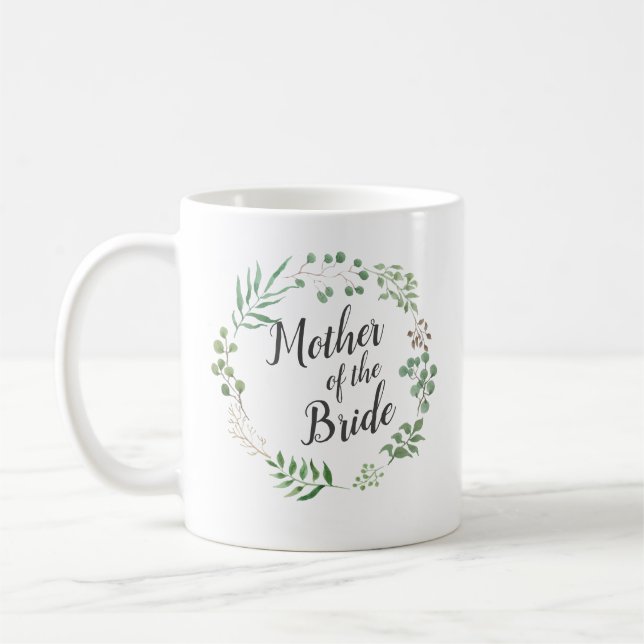 Mug Feuilles de couronne vert botanique | Mère De Mari (Gauche)