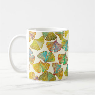 Mug Feuilles de Gingko : Art Abstrait floral