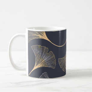 Mug Feuilles de Ginkgo modèle floral sans joint