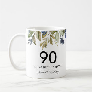 Mug Feuilles de la marine de verdure personnalisées 9