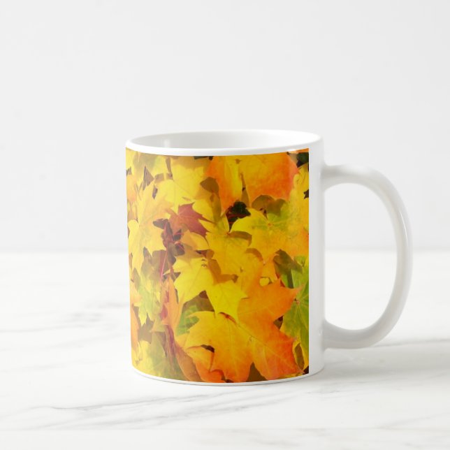 Mug Feuilles de l'érable d'automne aux couleurs d'auto (Droite)