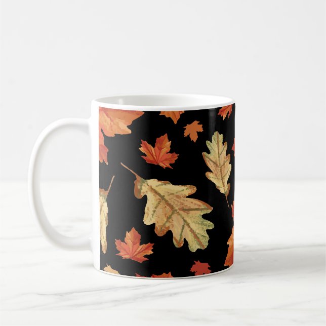 Mug Feuilles de l'érable d'automne Thanksgiving Motif (Gauche)