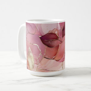 Mug Feuilles d'or rose