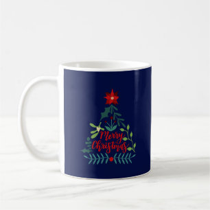 Mug Feuilles du feuillage de Noël